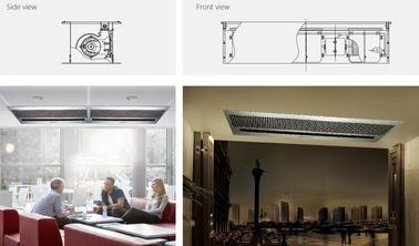 Vento Recessed economia de energia do teto cortina de ar de 36 polegadas para portas
