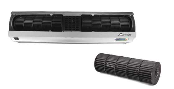 Ventilador Cortina de Ar Compacto 220V para Porta com Controle Remoto 2 Velocidades