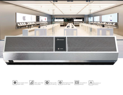 Stainless Steel BLDC Air Curtain 11m/s 7 Speeds DC Motor