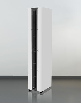 Cortina de ar aquecido em pé para porta de vidro Instalação vertical