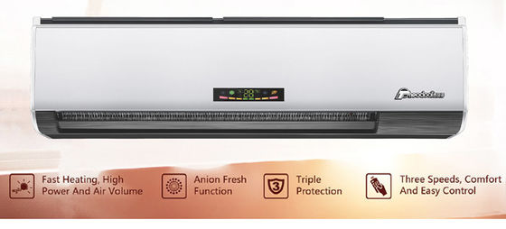 2025 aquecedor de quarto tipo de ventilador de aquecimento de parede com aquecedor PTC e RC 2-4kW