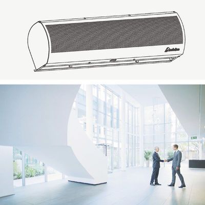 2025 Ventilador de porta de porta Barreiras de ar de cortina de ar exterior Ventilador residencial para porta Tamanho 0,9m-2m