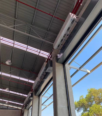 2025 Cortina de ar industrial de metal para porta de armazém de fábrica Altura de 5 a 6 m