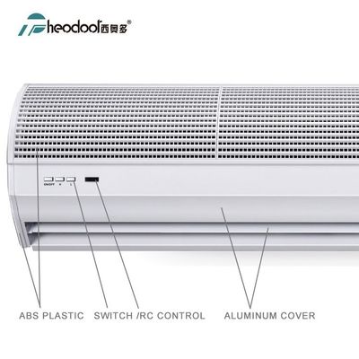 2025 ABS Cover Plastic Air Curtain para porta de hotel, restaurante, local e loja Mantenha o ar condicionado limpo dentro de casa