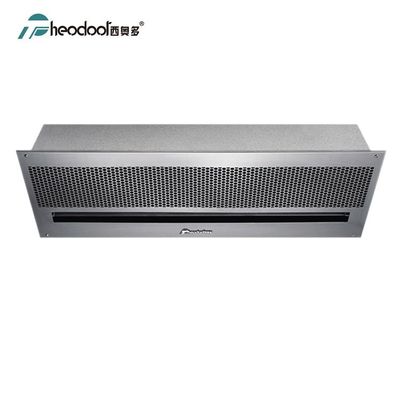 2025 SS304 Tecto prateado grande volume de ar Portas de cortina de ar inseridas