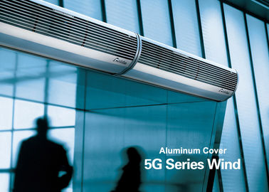 Cortinas de ar comerciais da porta aérea de prata de alumínio com o fã de baixo nível de ruído da porta de ar