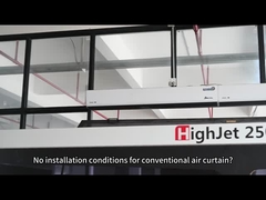 2025 Tipo vertical de cortinas de ar para portas de vidro comerciais Hotel Shopping Mall H2-5m